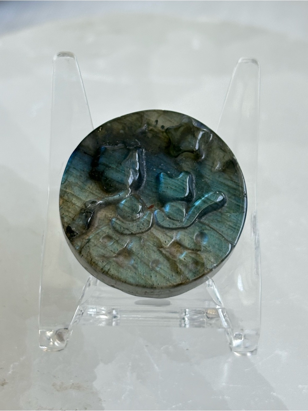 The little prince labradorite crystal carving